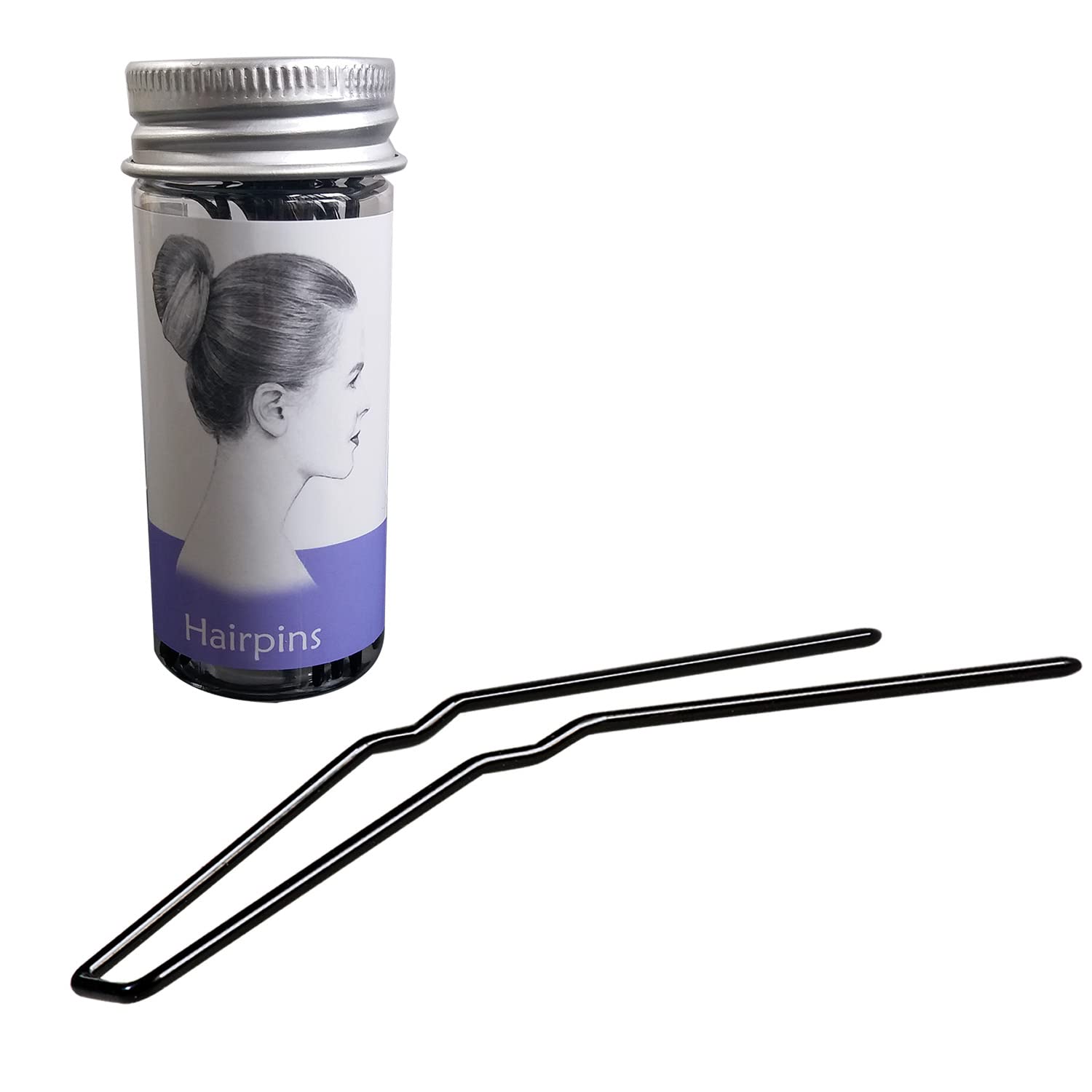ROCST hairpins 2-inch brown close-up showing secure bun grip