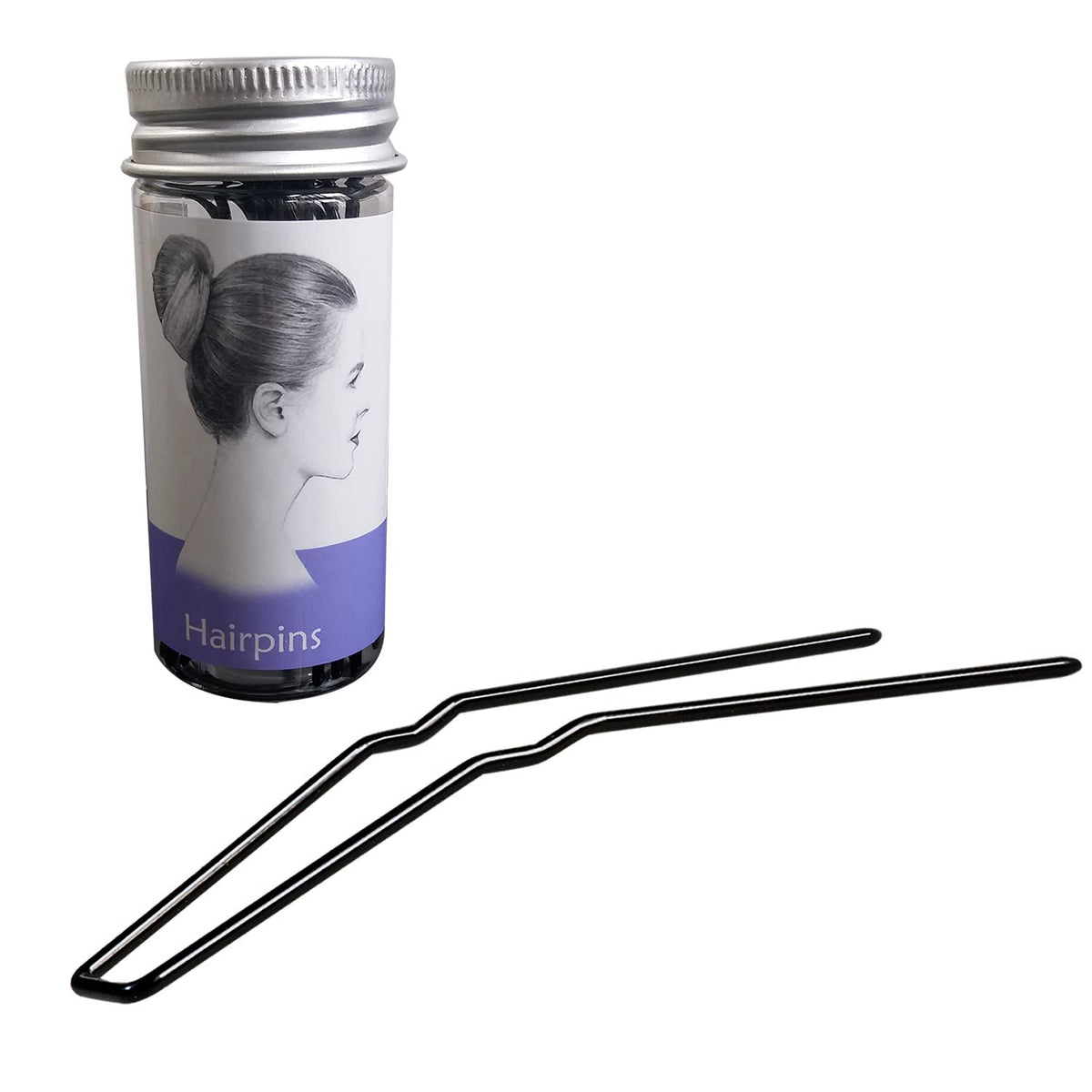 ROCST hairpins 2-inch brown close-up showing secure bun grip