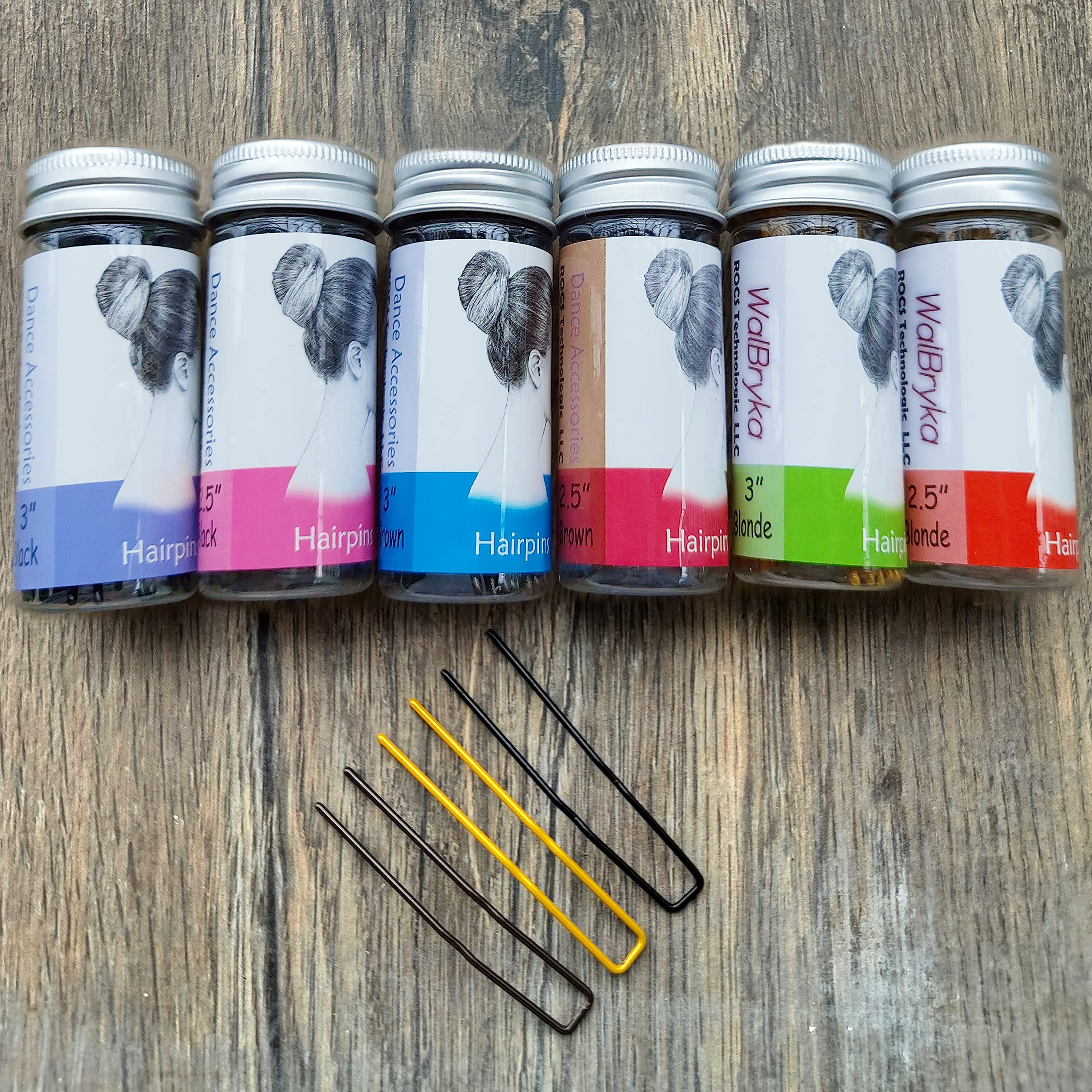 ROCST hairpins studio packaging brown for salon use