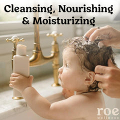 Roe Wellness Toddler & Baby Body Wash & Shampoo – Gentle, Safe, Vegan Care for Sensitive Skin | 9.4 oz