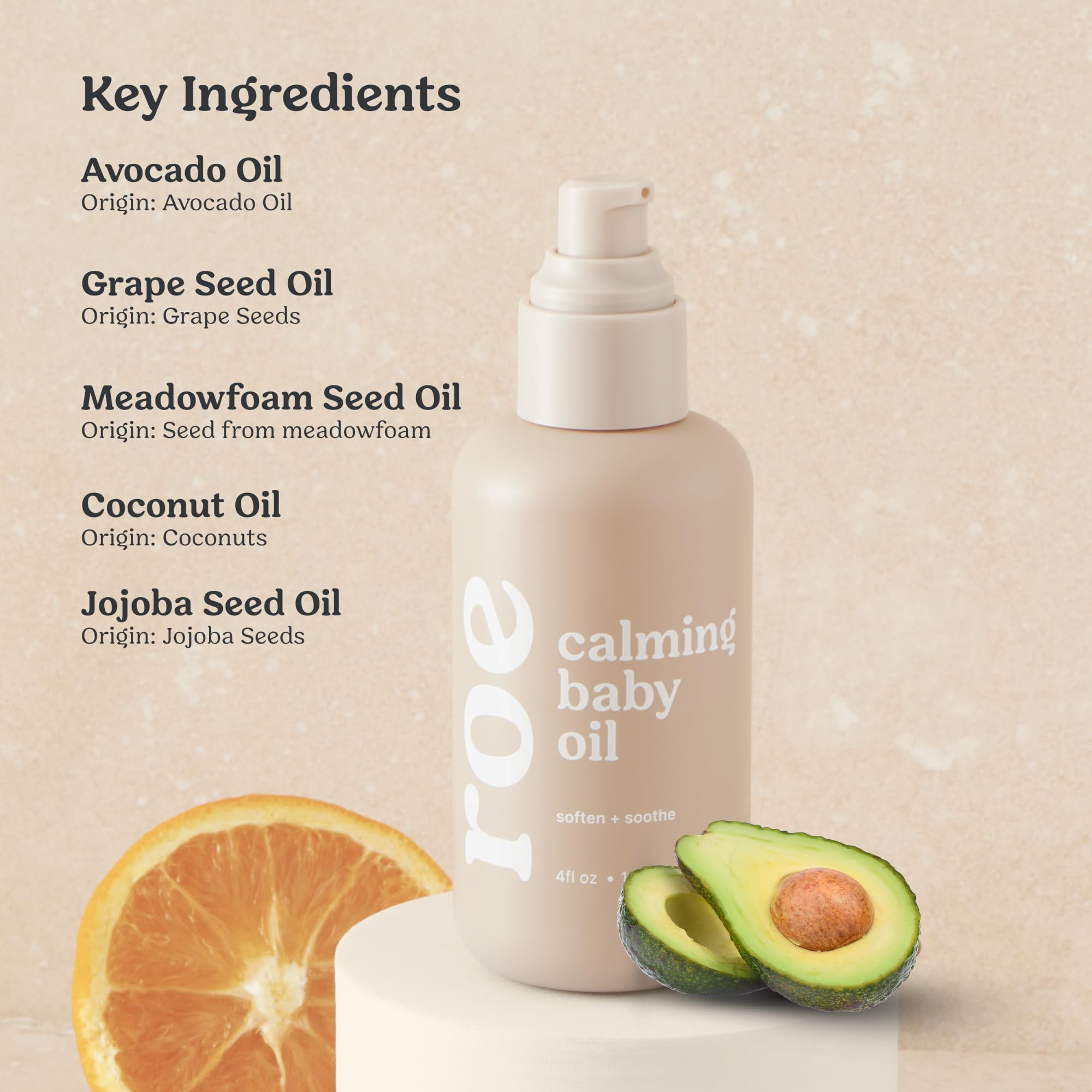 Roe Wellness texture close-up shows non-greasy formula absorbing smoothly