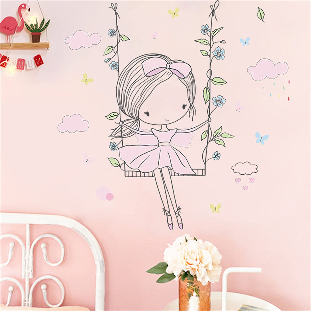 ROFARSO dreamy clouds backdrop enhances playroom ambience and soothing visuals