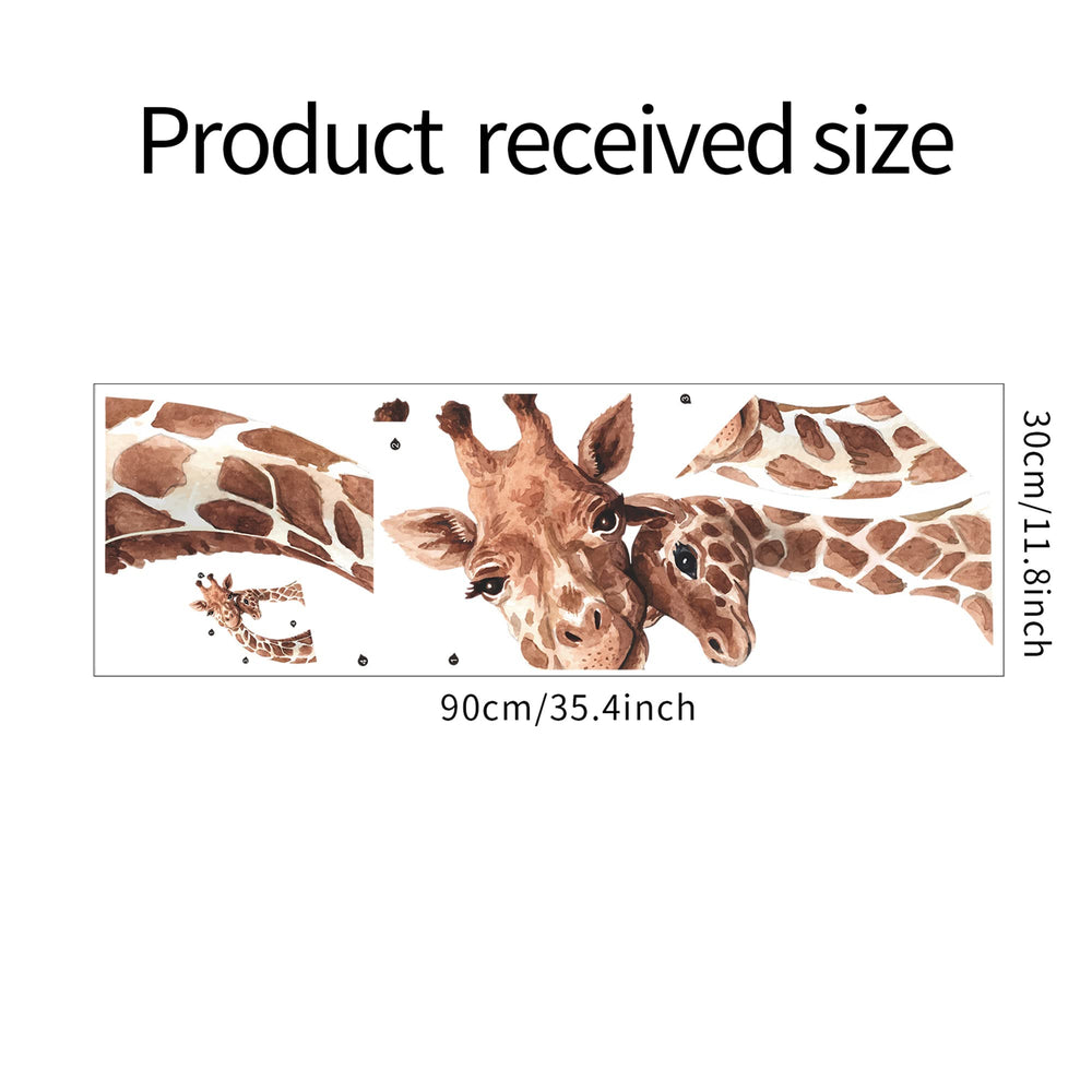 ROFARSO nursery/kid room giraffe wall decor—easy to apply on smooth surfaces.