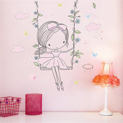 ROFARSO nursery wall sticker sheet provides a bold finished wall accent