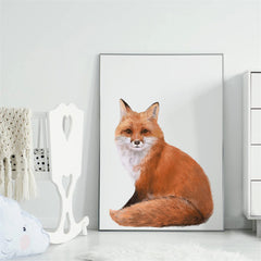 ROFARSO red fox mural – vibrant colors brighten playrooms.