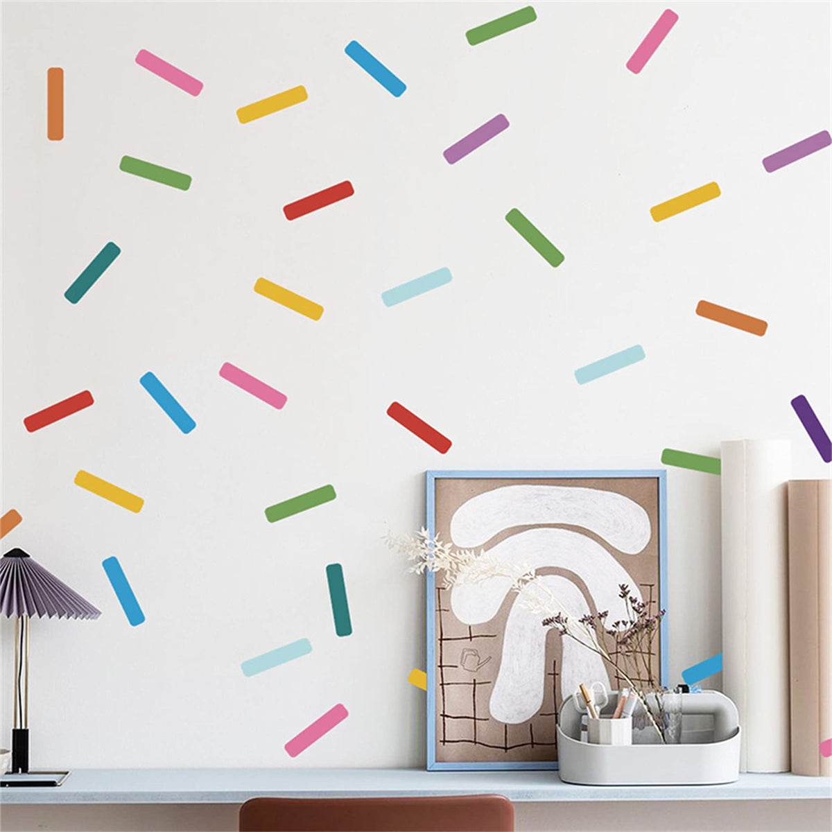 ROFARSO sprinkle decals pack for playful nursery decor.