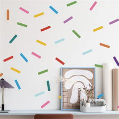 ROFARSO sprinkle decals pack for playful nursery decor.