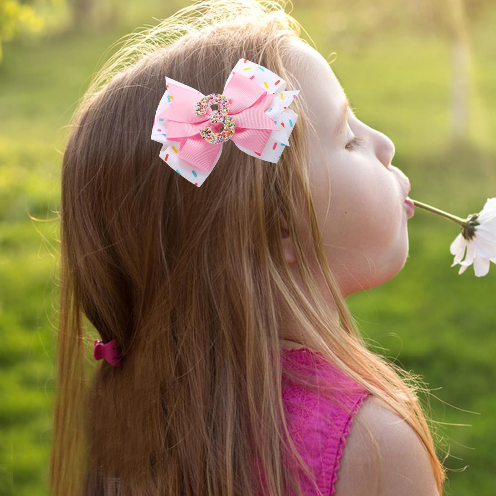 Roffiy baby hair bow set on sturdy alligator clips for durable everyday wear