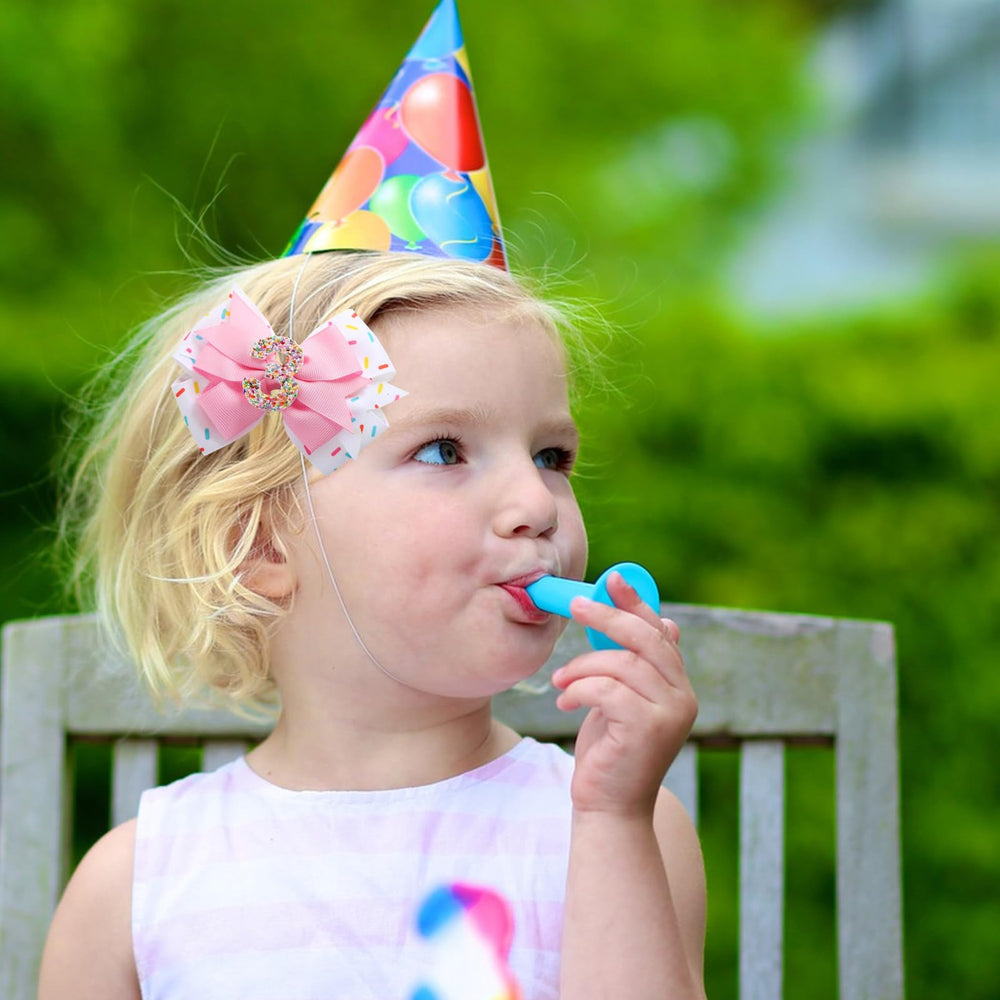 Roffiy ice cream-themed hair bow adds colorful charm to celebrations