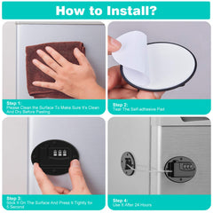 Rofio 2 pack fridge lock in package ready for easy home use