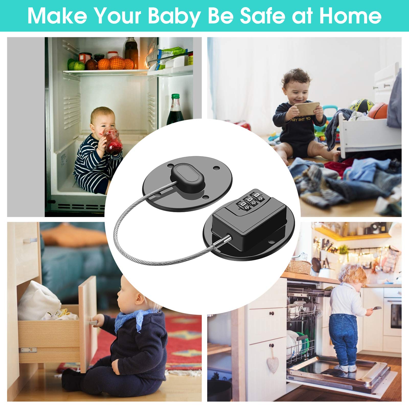 Rofio oven and cabinet secure-lock installed expands home safety options