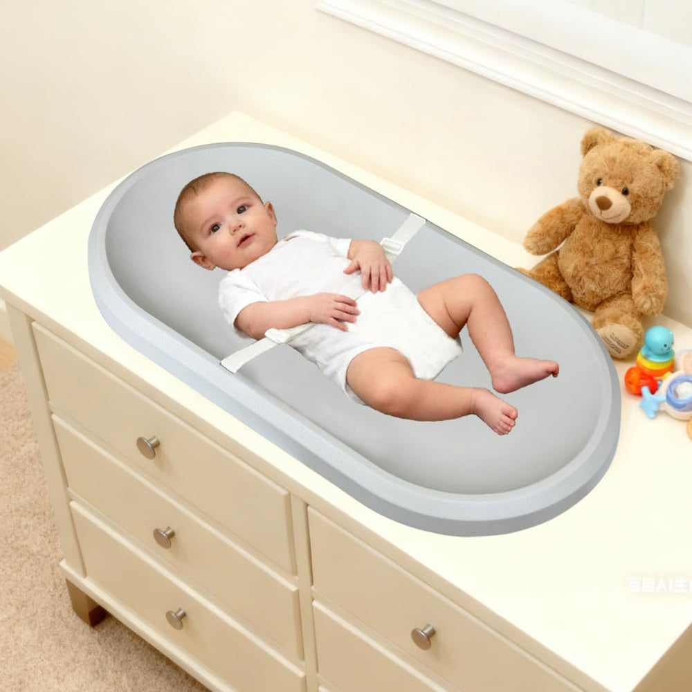 ROGSOUTH changing pad contoured-foam for comfortable diaper changes.
