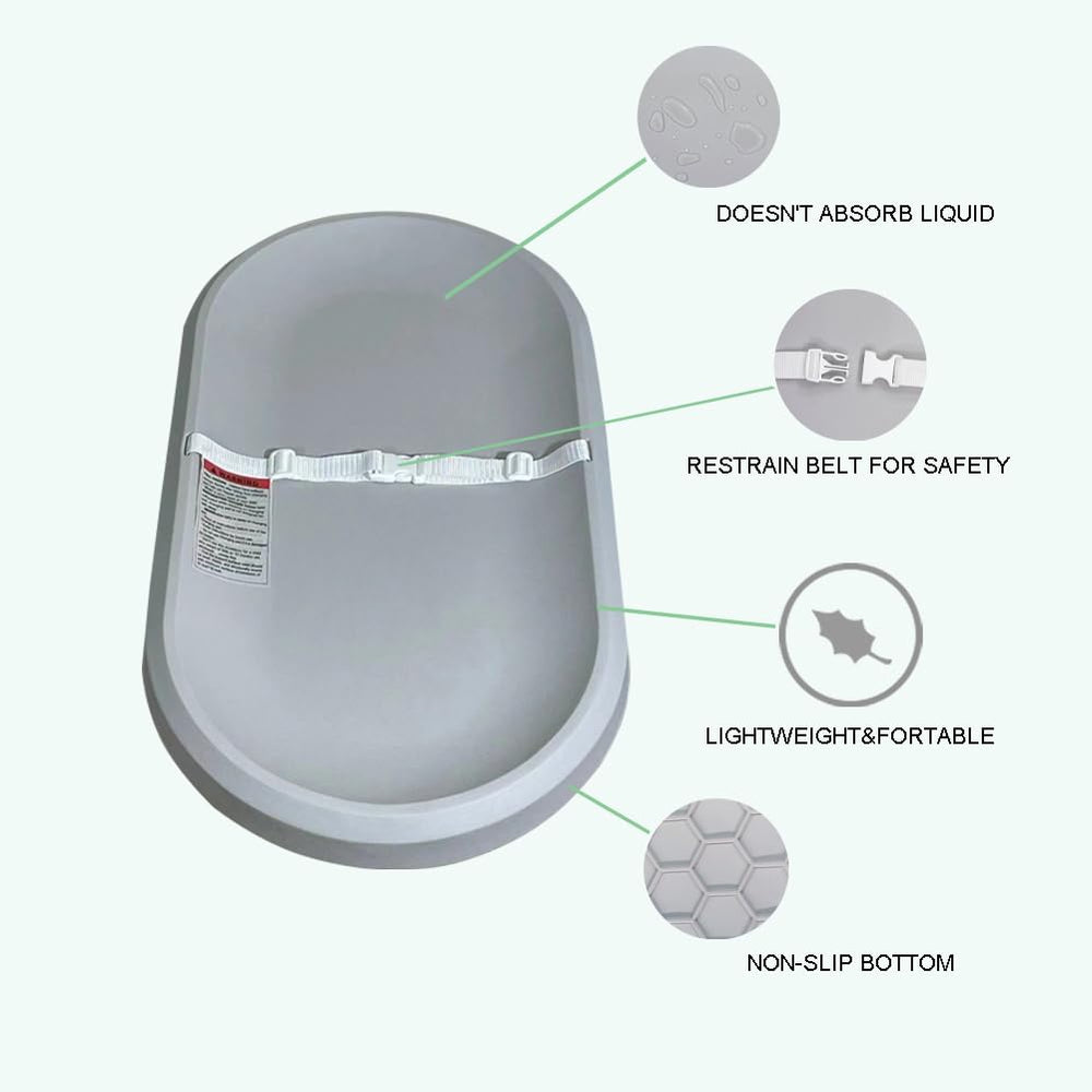 ROGSOUTH changing pad portable-travel design for on-the-go use.