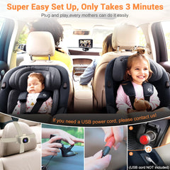 Rohent 360-degree adjustable camera for flexible viewing angles while driving.