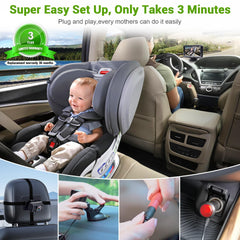 Rohent 1080p night vision delivers clear back-seat view after dark.
