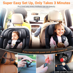 Rohent baby car camera 150-degree wide-angle lens for full coverage