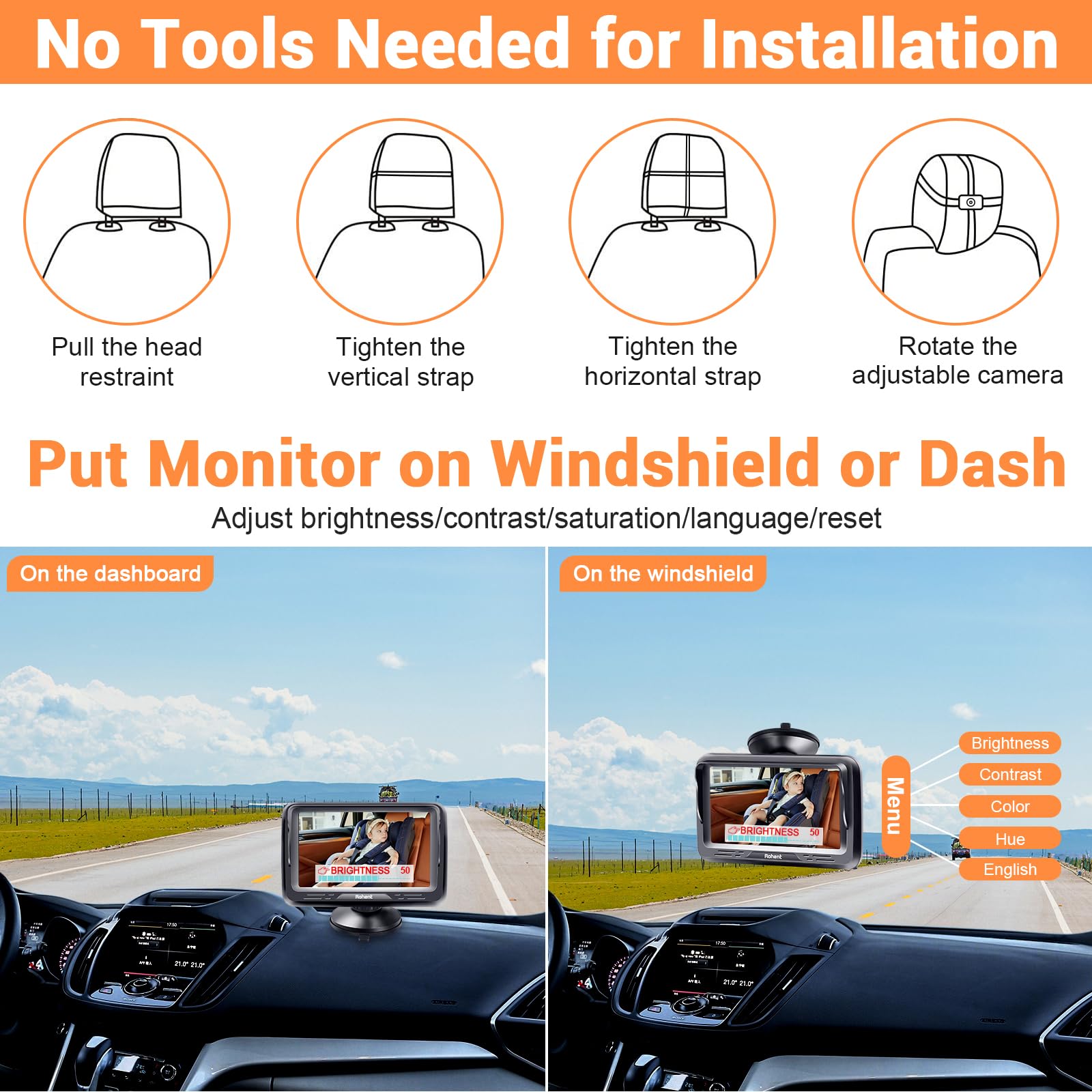 Rohent durable camera mount designed to stay stable on bumpy roads