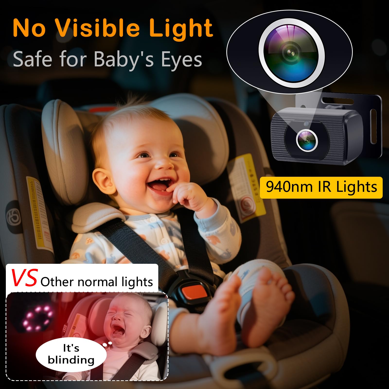 Rohent car camera 360-degree rotation for flexible viewing angles