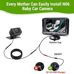 Rohent car camera usb-installation demonstrates quick setup with on/off button