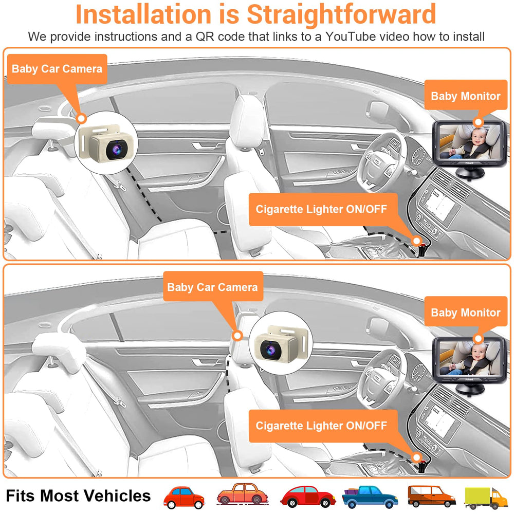 Rohent compact 4.3-inch monitor keeps dashboard viewing distraction-free.