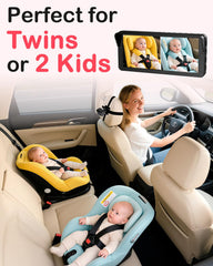 Rohent N20 6-9-inch split screen helps you see both seats at a glance