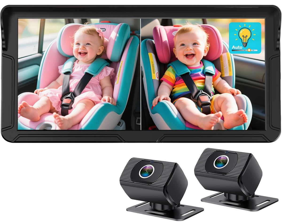 Rohent N20 dual cameras capture both kids simultaneously for safer driving on busy days
