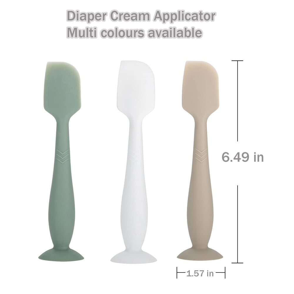 ROHISOM diaper cream spatula available in green gray white variants