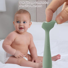 ROHISOM silicone-soft spatula provides gentle application on baby skin