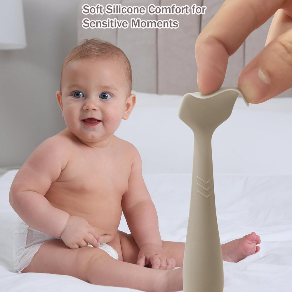 ROHISOM diaper cream spatula soft silicone enables smooth, mess-free spreading.