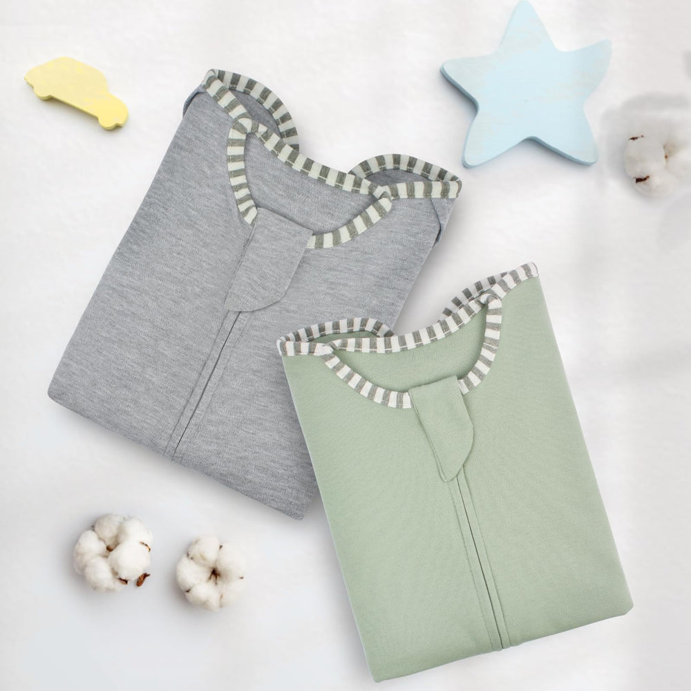 Roksuma two-pack transition swaddle provides convenient daily use and rotation.