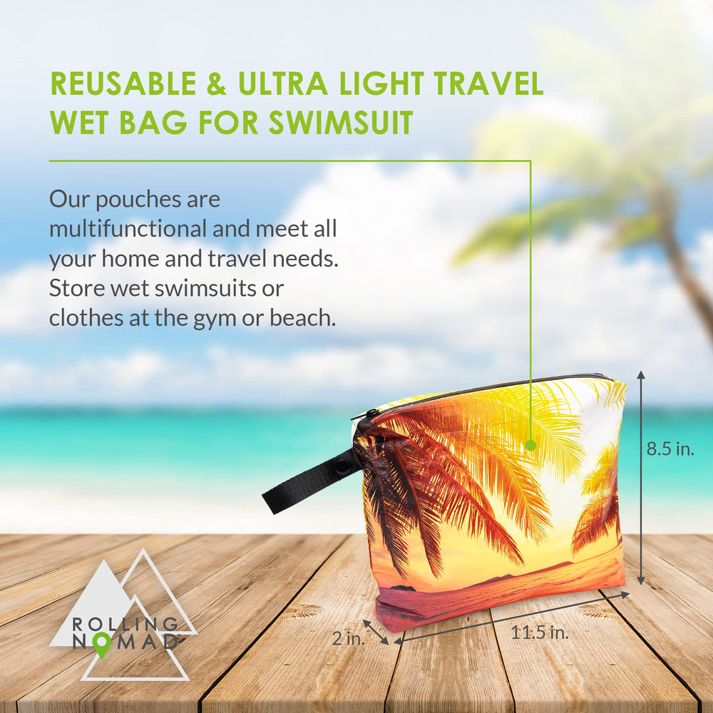 Rolling Nomad Tyvek pouch reversible pattern offers dual looks for any bag.