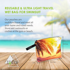 Rolling Nomad Tyvek pouch reversible pattern offers dual looks for any bag.