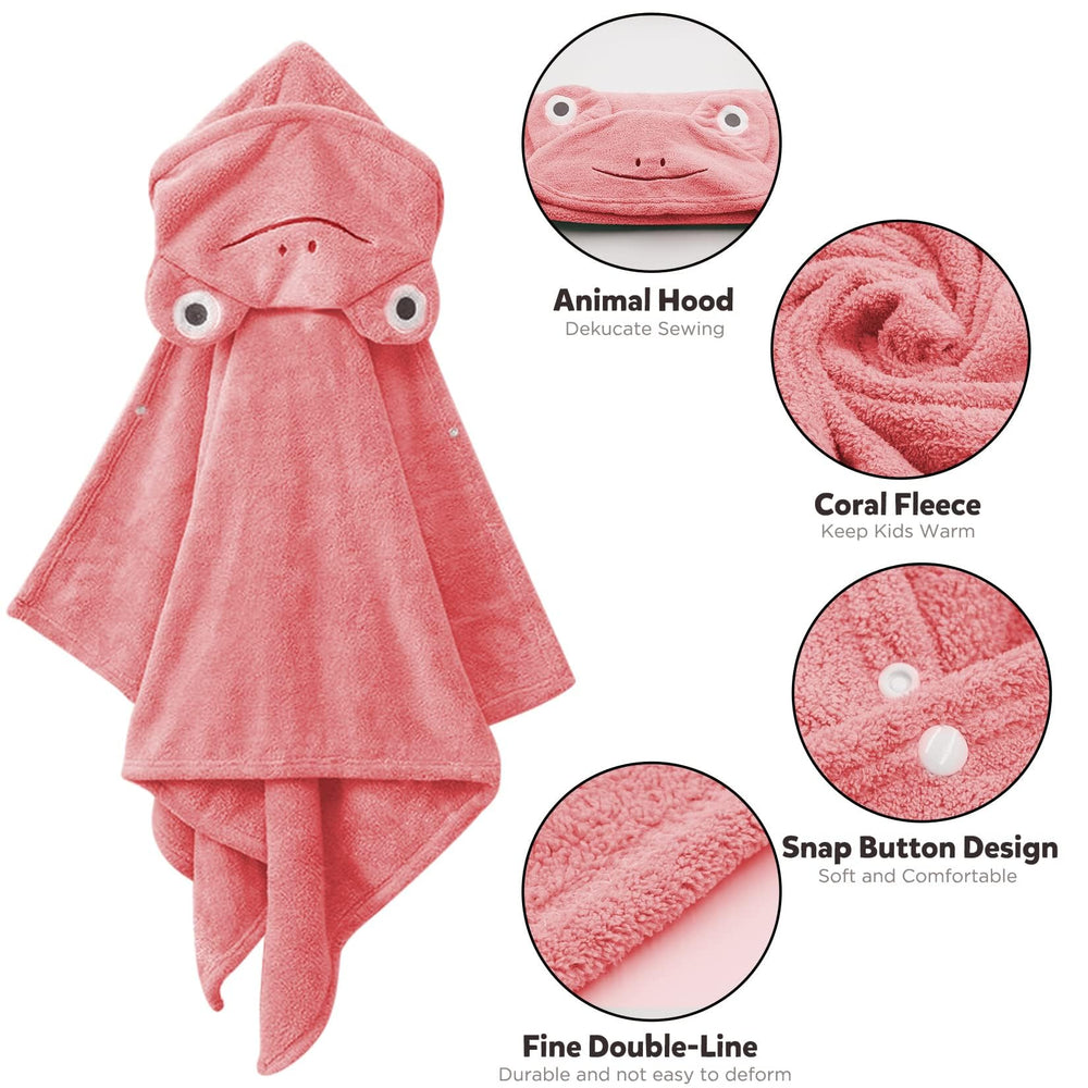 ROMASA baby bath towel animal hood demonstrates playful design for bath time