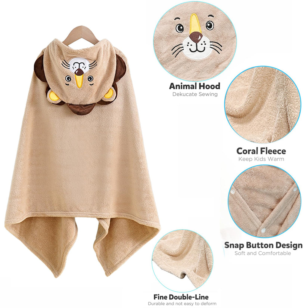 ROMASA baby towel large 27.5x55 inches grows with child