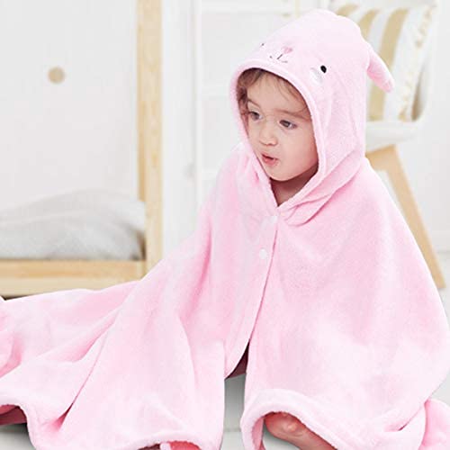 ROMASA hair-dry hood keeps little one cozy and warm.
