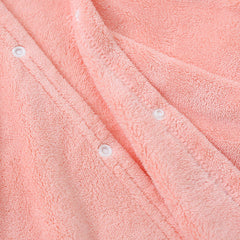 ROMASA pink koala design bathrobe-style towel for bath-time fun.