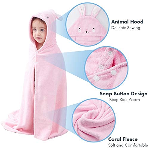ROMASA 55-inch towel provides oversized wrap for growing toddlers.
