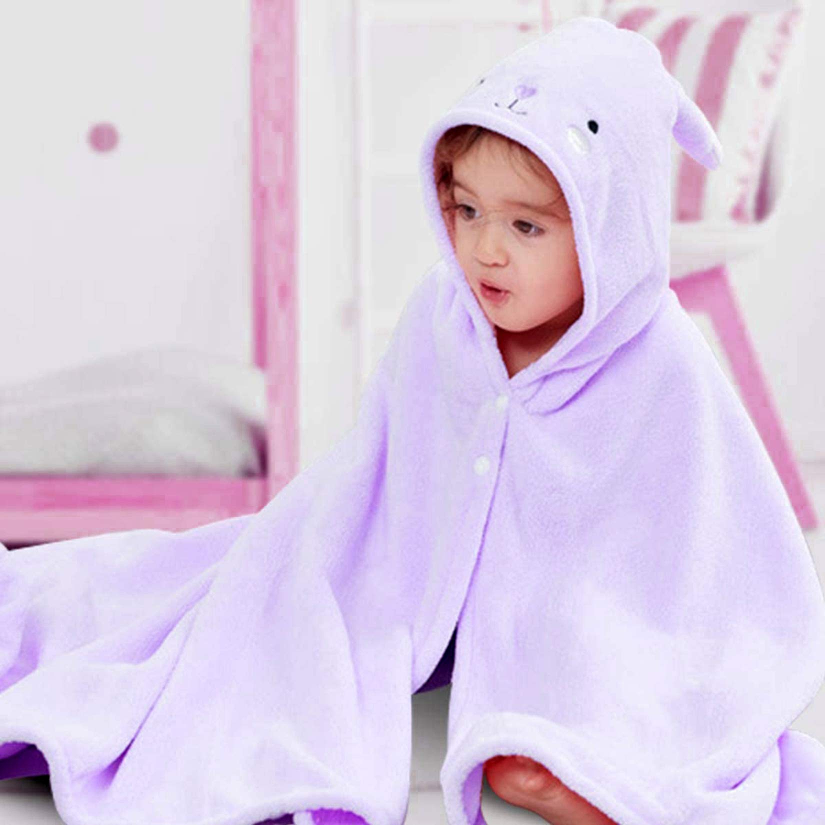ROMASA towel features playful animal hood design