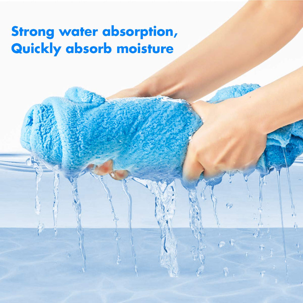ROMASA large 27.5 x 55 towel supports growing toddlers after baths.