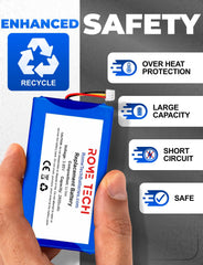Rome Tech battery with protection chip safeguards DXR-8 Pro charging