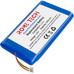 Rome Tech replacement battery pack for DXR-8 Pro ready for quick swap