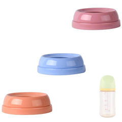 ROMIRUS baby bottle collar set with wide-neck focus keeps nipples clean during feeding.