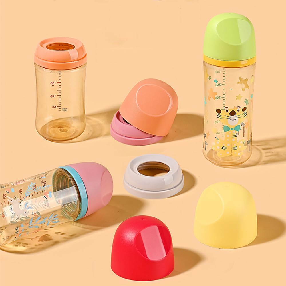 ROMIRUS travel-cap protection keeps nipple clean between feedings on the move.