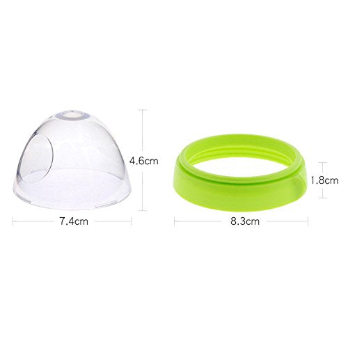 ROMIRUS collar ring closeup green demonstrates durable BPA-free materials for safe reuse.