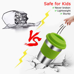 Rommeka silicone straw closeup shows non-toxic, flexible design for kids