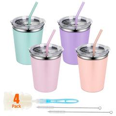 Rommeka Kids Cups stainless steel body shows durable, rust-resistant construction.