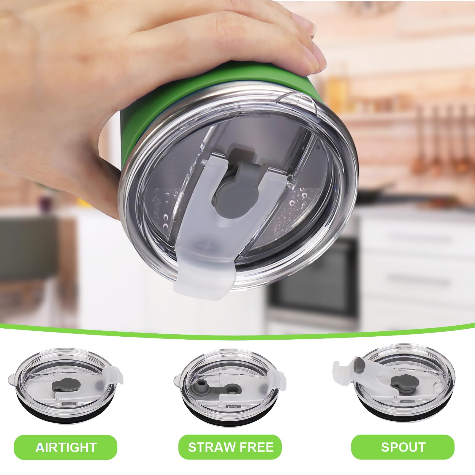 Rommeka kids leakproof lids with silicone seal prevent spills during play