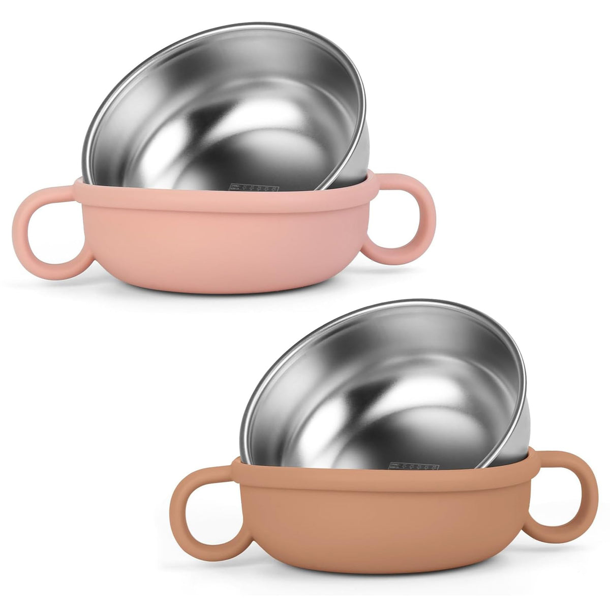 Rommeka stainless steel kid's bowl outer view highlights durability and family-friendly design