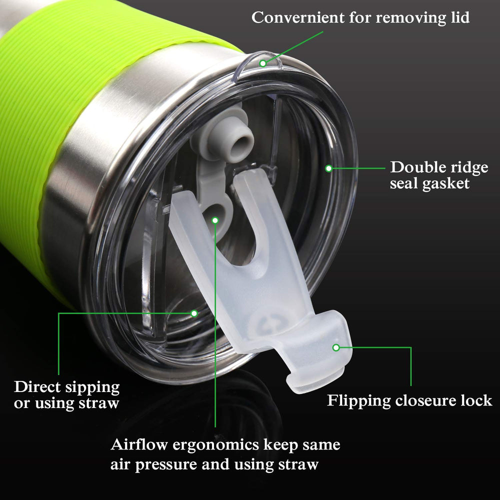 Rommeka leakproof-cap keeps drinks contained during travel and playtime.