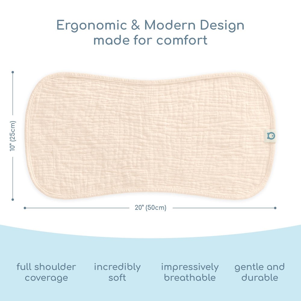 ROMY RO muslin burp cloths with soft touch to protect delicate baby skin during burping